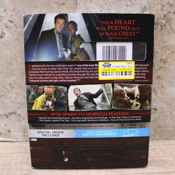 A Quiet Place: Day One 4K UltraHD Movie + Digital Code Brand New Sealed - Picture 2 of 3